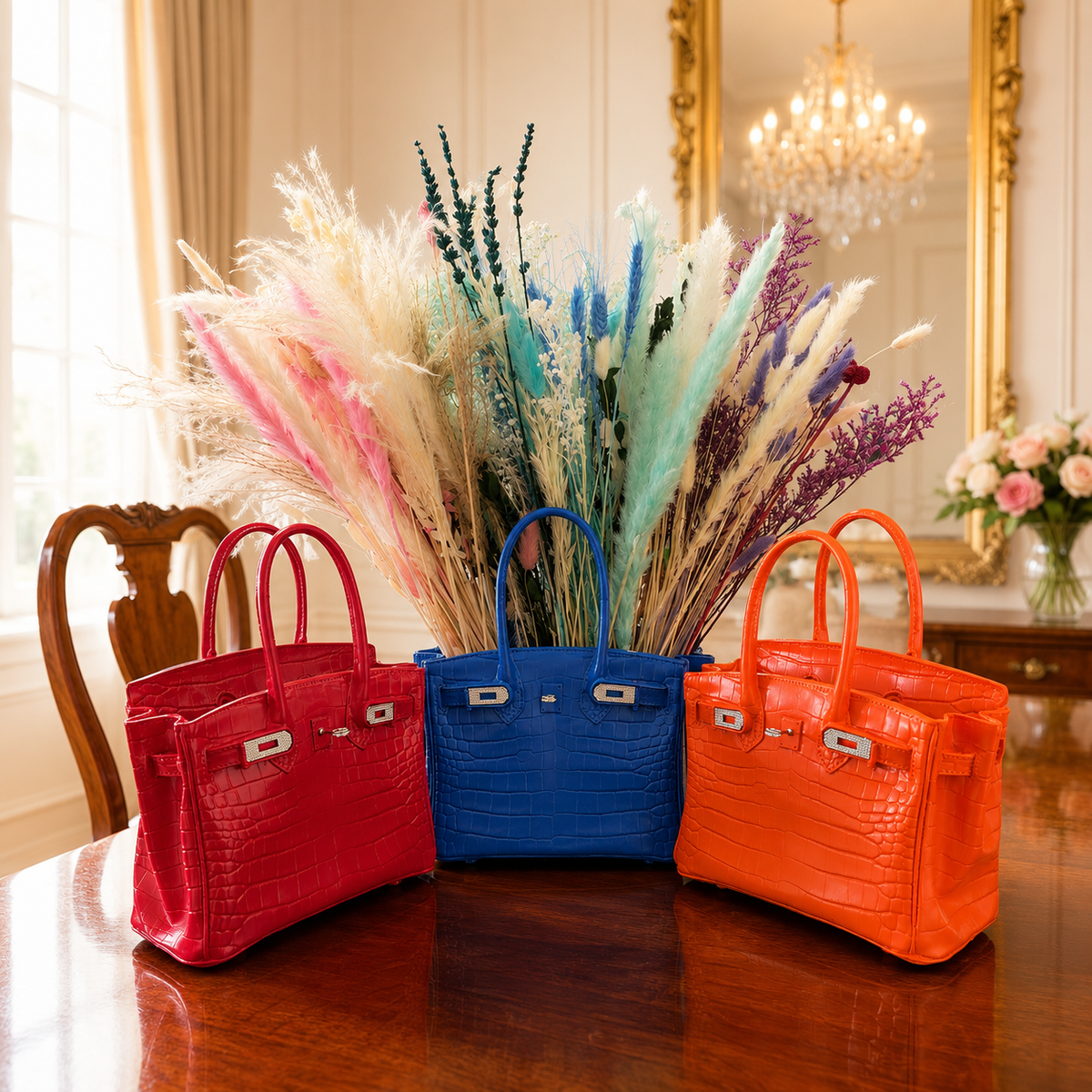 The Belle Romance Sculptural Handbag Vase Collection