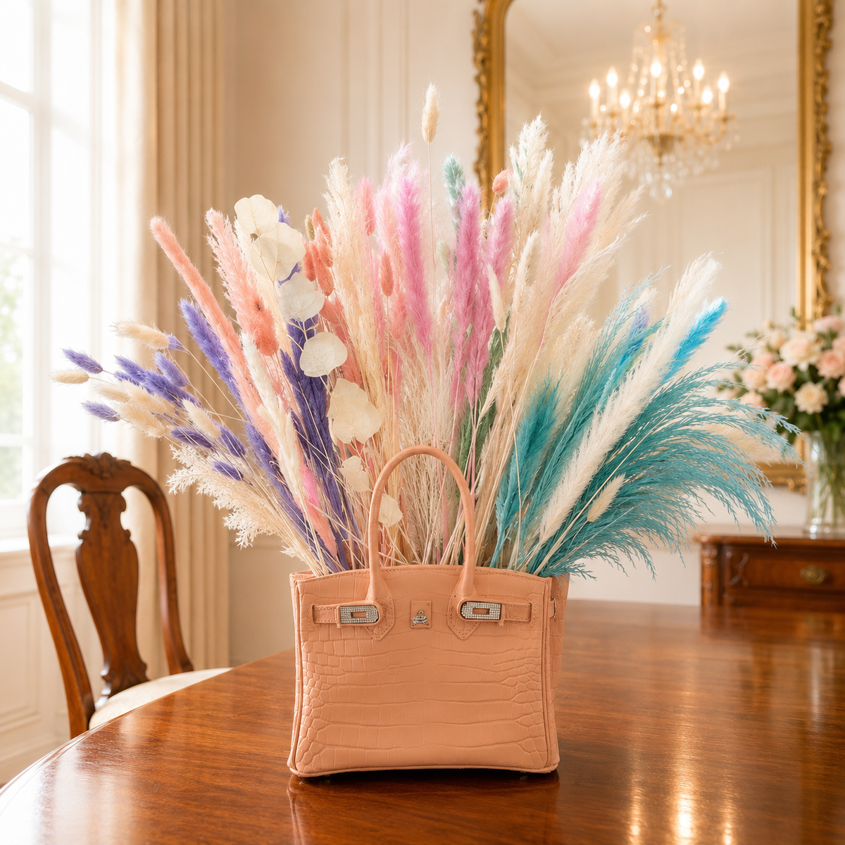The Blush Pétale Handbag-Inspired Sculptural Vase