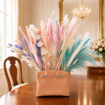 The Blush Pétale Handbag-Inspired Sculptural Vase