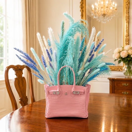 The Blush Pétale Handbag-Inspired Sculptural Vase